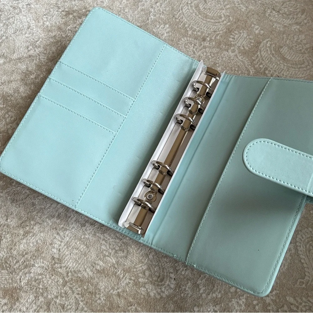 Brand New Luxury Designer Light Blue Teddy Bear Notebook Journal Planner w/ Pen